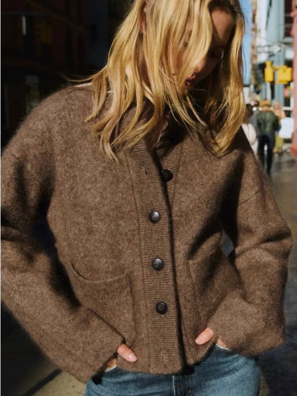 EUC - Sezane Thais jacket in Taupe - size M - Picture 3 of 16